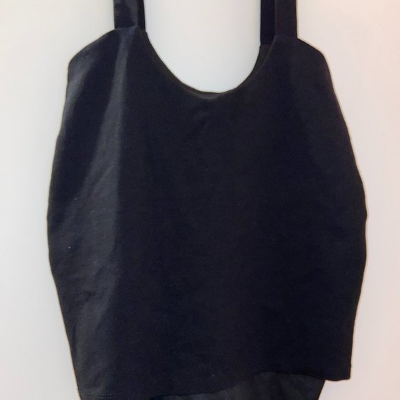 High-Wasted Overall Skirt | Black - Picture 2 of 7